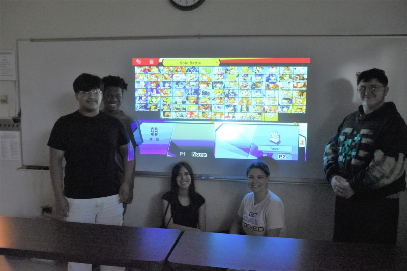 Beacon High School's esports team poses for a photo during a competition.