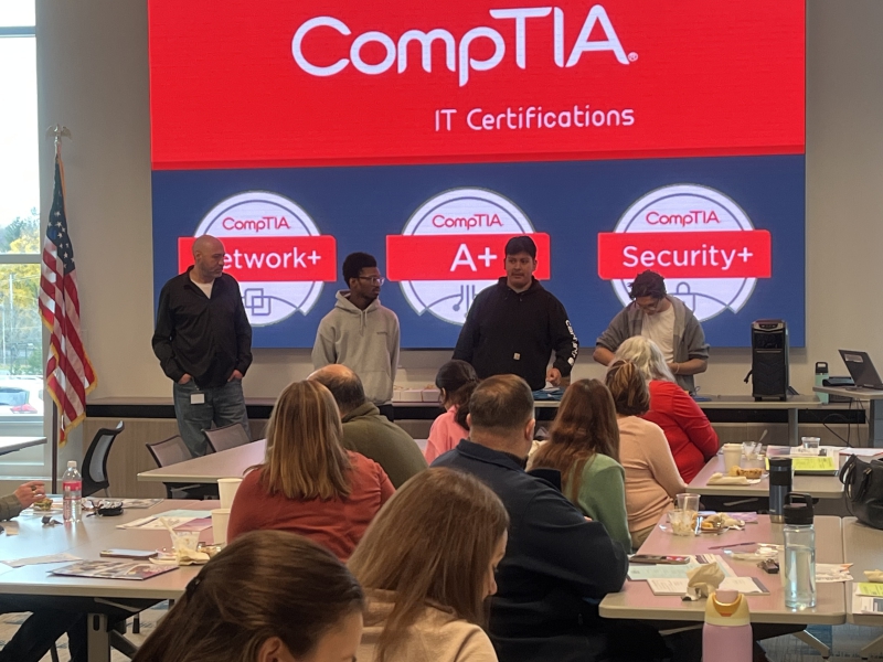 Students from the Computer Networking, Cybersecurity and Hardware Technology programs speak about what they learn