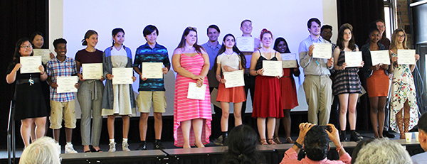 [PIC] BOCES Summer Scholar Students DIsplay Certificates