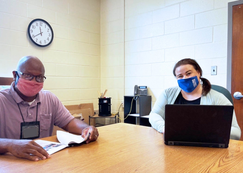 Salt Point Center Principal Melissa Murphy and Assistant Principal Duane Sharrock discuss plans for the 2021-22 school year